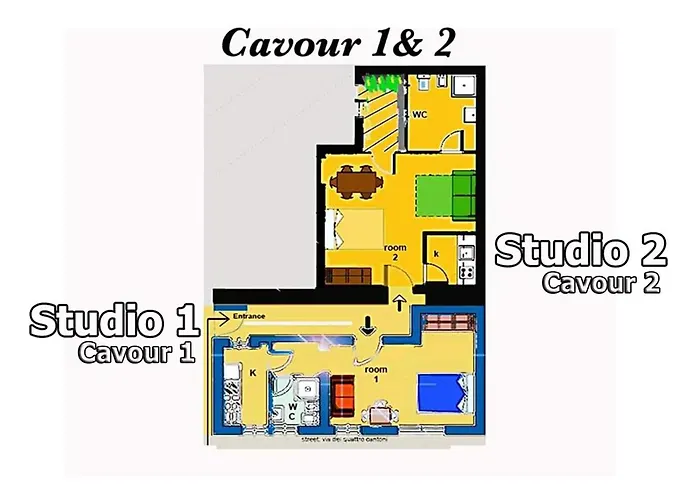 Cavour 1&2 * רומא
